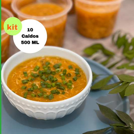 KIT 10 UNIDADES CALDO - 500ML