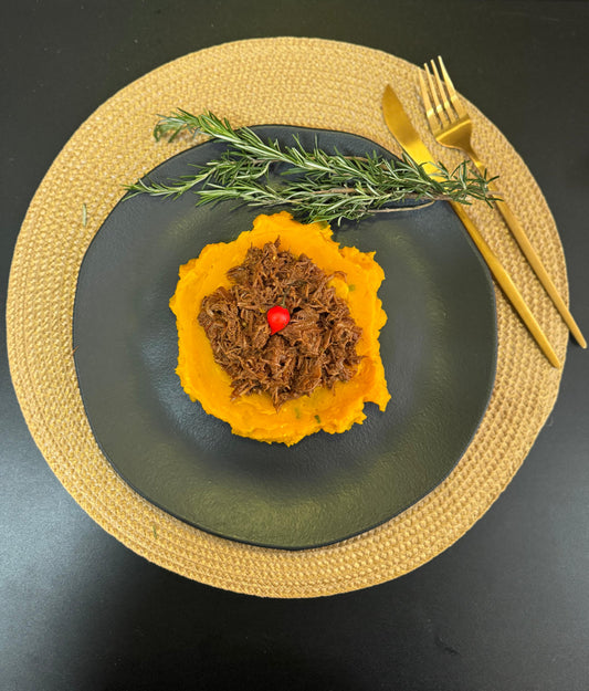 Escondidinho de abóbora + carne - LC