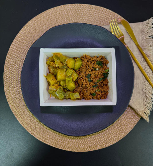 Carne de patinho moído + abobrinha verde - LC